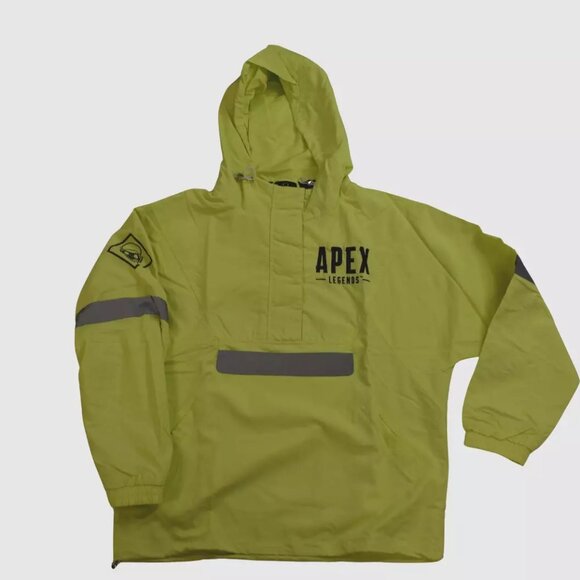 Graph Mens EA Apex Legends Mens Neon Green Reflective Hooded Jacket New - Picture 1 of 9